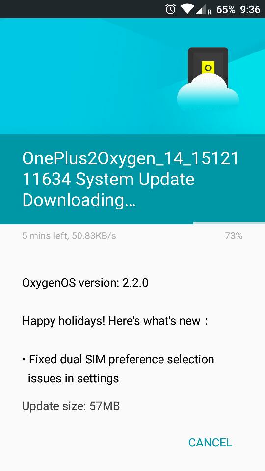 OTA update Oxygen OS