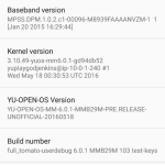 Download Project Highway YU Open OS Beta Nightly Builds Android 6.0.1 Marshmallow