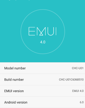 Download EMUI 4.0 Huawei G Play Mini CHC-U01C636B510 Marshmallow Firmware Asia pacific