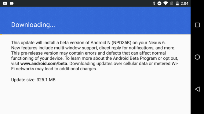 download android n developer preview 3 OTA update and factory image