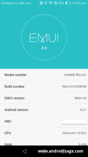 Download Android 6.0 Marshmallow For Huawei G8 GX8 B340 EMUI 4