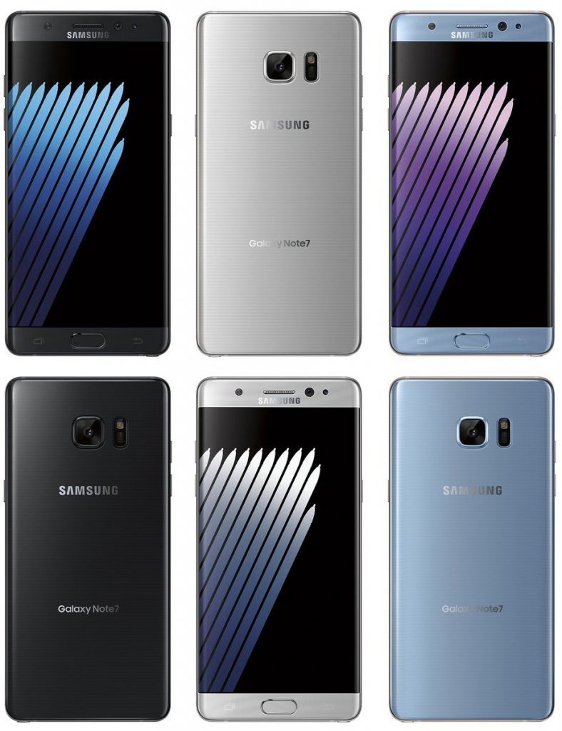 galaxy note 7 press render