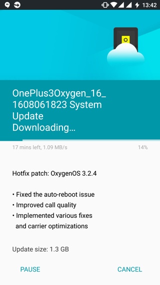 download latest oxygen os 3.2.4 for Oneplus 3