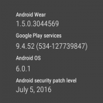 sony smartwatch 3i android 6.0.1 july 5 2016 security update