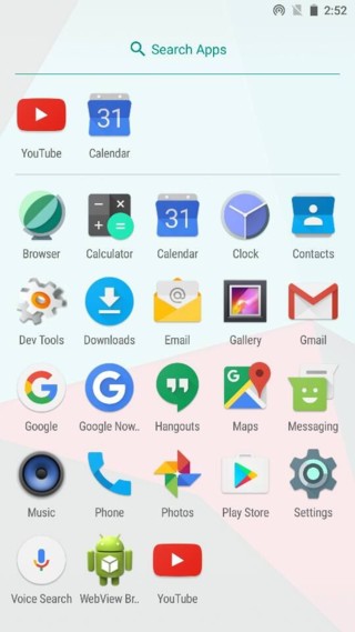 cyanogenmod 14 app drawer android 7.0 nougat screenshots