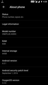 downlaod install Oxygen OS 3.2.6 screenshots