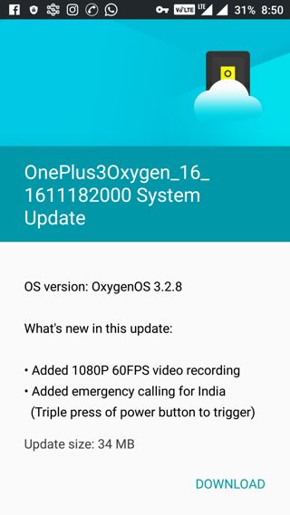 Download OnePlus 3 Oxygen OS 3.2.8 Official OTA and Full ROM Update