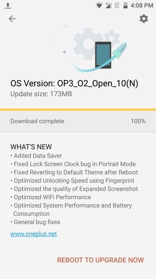 Download OnePlus 3 Open Beta 10 OTA screenshot