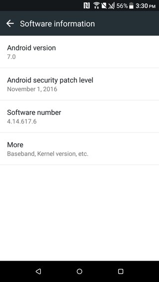 HTC one M9 android 7.0 Nougat screenshot