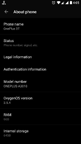 Download OnePlus 3T Oxygen OS 3.5.4 update