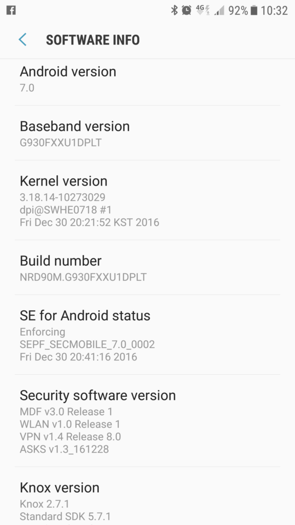 Download Samsung Galaxy S7 Edge Android 7.0 Nougat G930FXXU1ZPLN