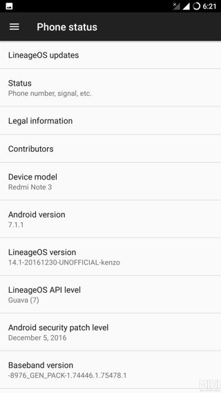 Lineage OS 14.1 Screenshot_20161230-182143