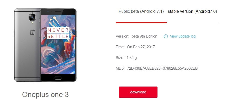 H2OS for OnePlus 3 - Open Beta 12 based on Android 7.1.1 Nougat upcoming