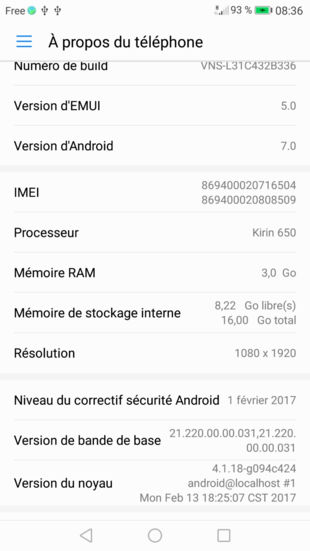 Download Huawei P9 lite EMUI 5.0 Nougat update