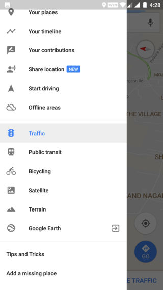 How to enable Share location option in Google Maps