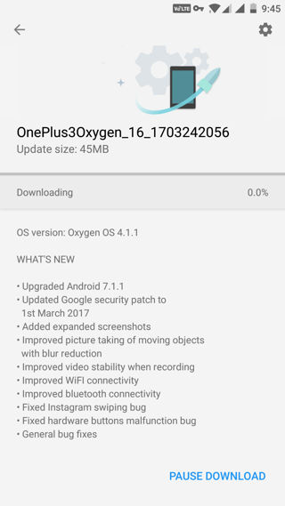 Oxygen OS 4.1.1 for OnePlus 3 and 3T with upgraded Android 7.1.1 Nougat