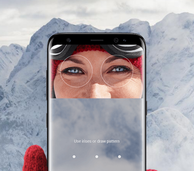 Samsung Galaxy S8 and S8+ iris recognition