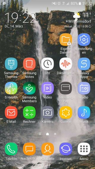 Samsung galaxy S8 theme Dream UX port