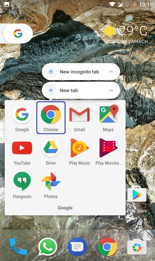 Google Pixel launcher home