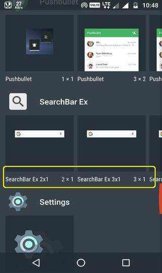 searchbar ex widget