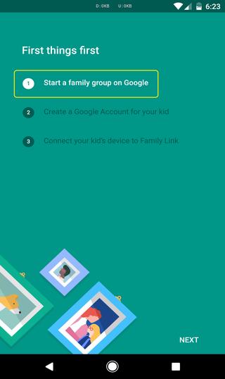 Start a family group