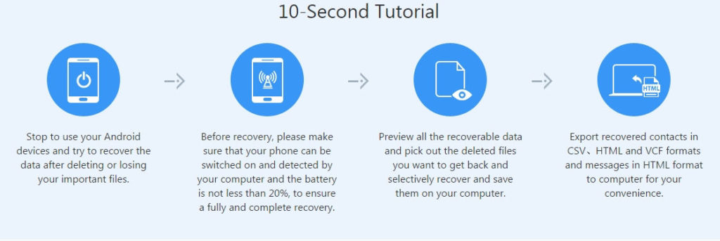  10 second tutorial on how to restore deleted files from Android