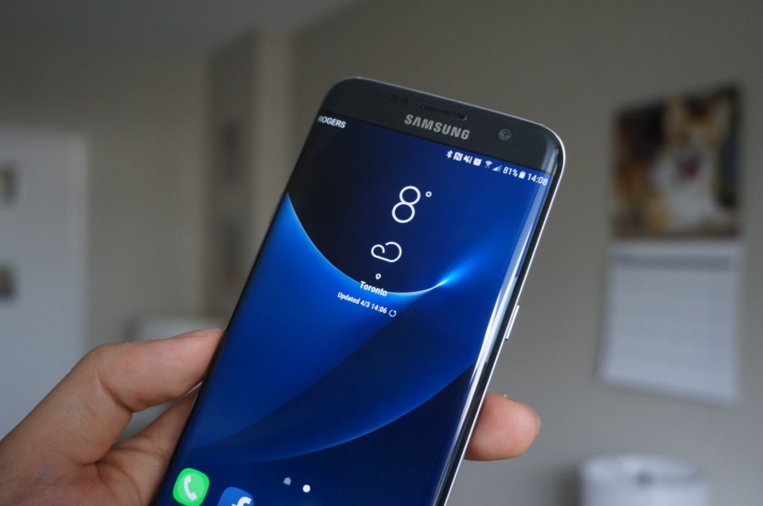 Galaxy s8 westher widget