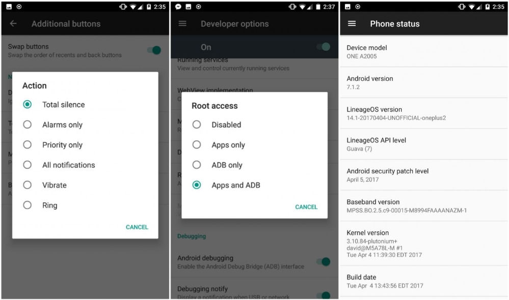 Lineage OS 14.1 based on Android 7.1.2 Nougat for OnePlus 2.jpg ‎- Photos 2017-04-07 18.33.13