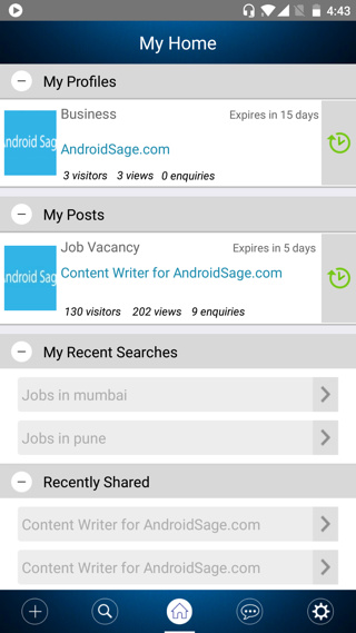 Create business profiles for free with Workapp Android