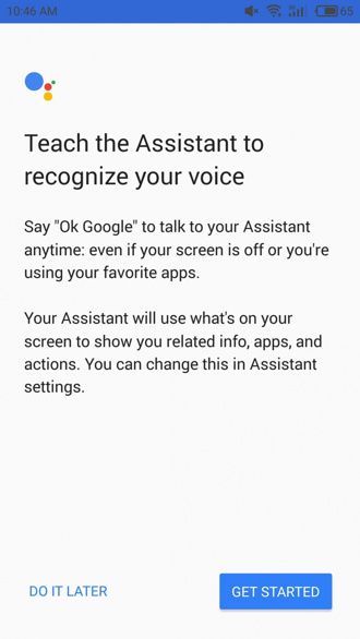 Google Assistant on Android Lollipop KitKat