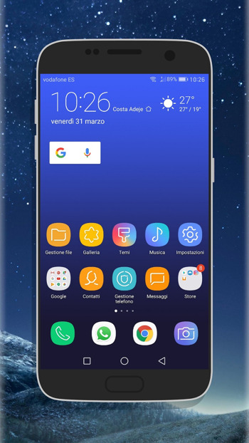 Samsung galaxy s8 Plus infinity display theme for Huawei on EMUI