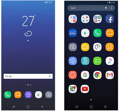 download and Install Samsung Galaxy S8 theme for huawei