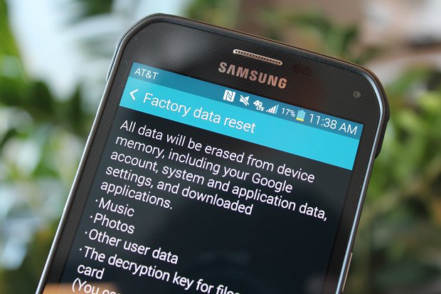 Performing Factory Reset on Android