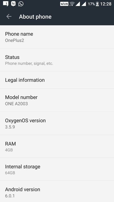 Oxygen OS 3.5.9 for OnePlus 2 downloads