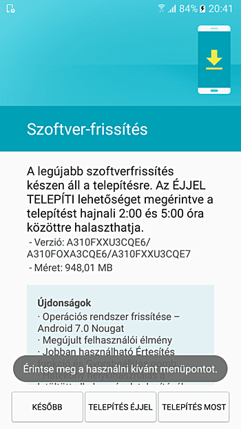 android : file: Images High Quality Grahic Samsung Galaxy A3 2106 receives Android Nougat Update