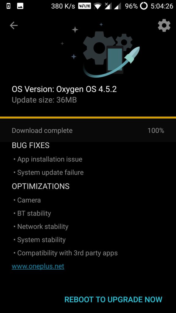 Download and install stock Oneplus 5 Oxygen OS 4.5.1 