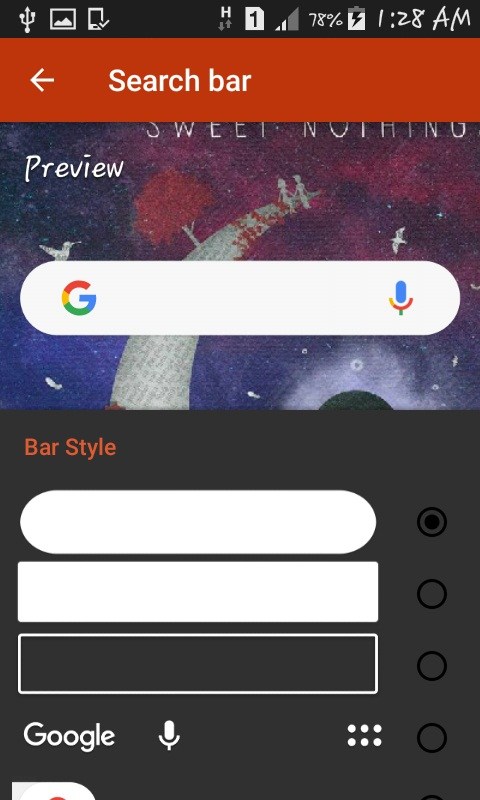 rounded search bar