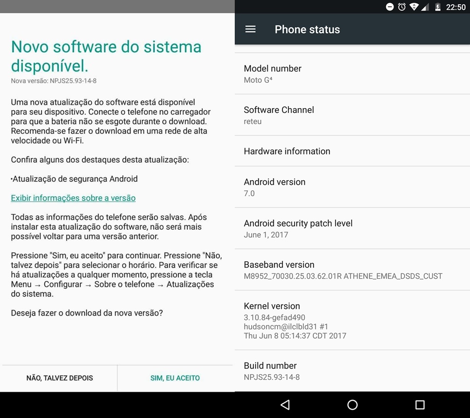 Moto G4 Plus Update