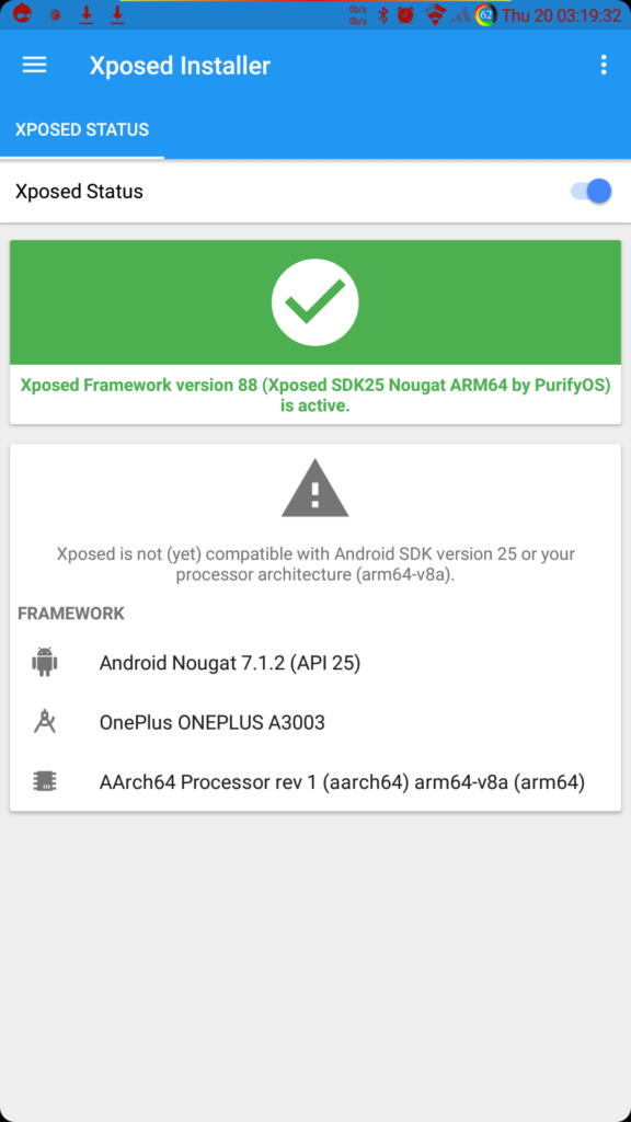 Xposed working on Android 7.1.2 Nougat
