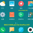 MIUI 9 ROM port for OnePlus 3-3T