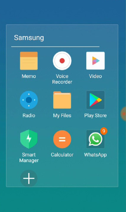 MIUI 9 styled folder