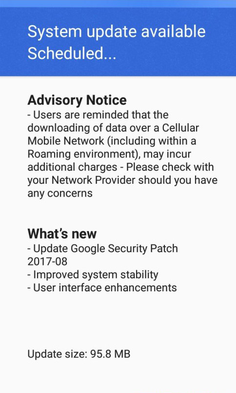 OTA Update for Nokia 3