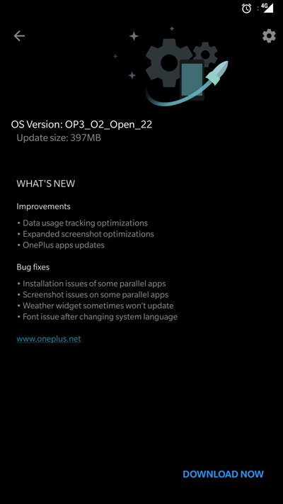 Oxygen OS Open Beta 22 for OnePlus 3 and Beta 13 for OnePlus 3 Screenshot
