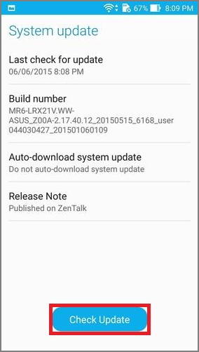 Security update for Asus Zenfone 3
