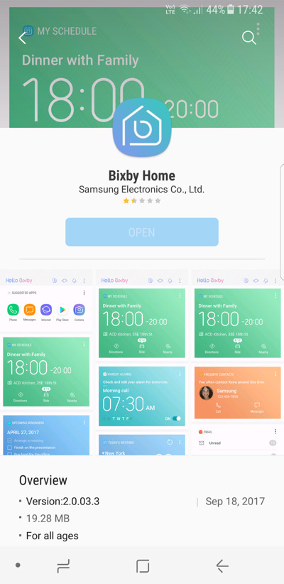 Bixby lowest rated app how to disable
