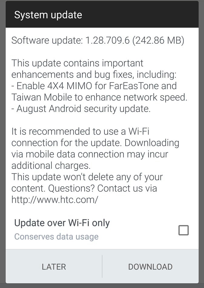  August 2017 Security Update for HTC U11