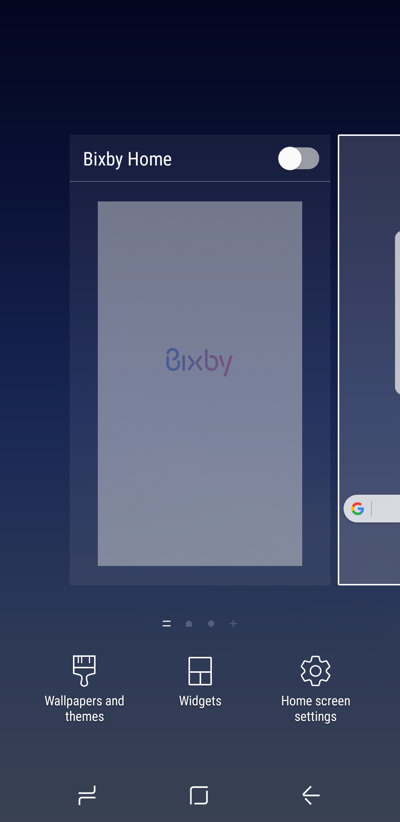 How to disable Bixby home Screenshot
