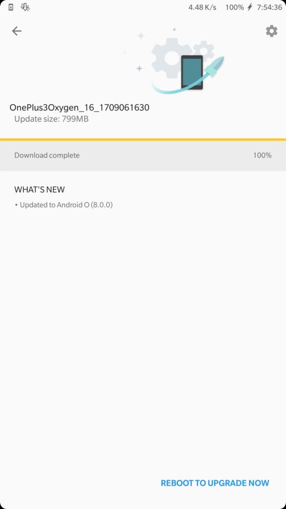 OnePlus 3-3T Android 8.0 Oreo Oxygen OS closed beta screenshot