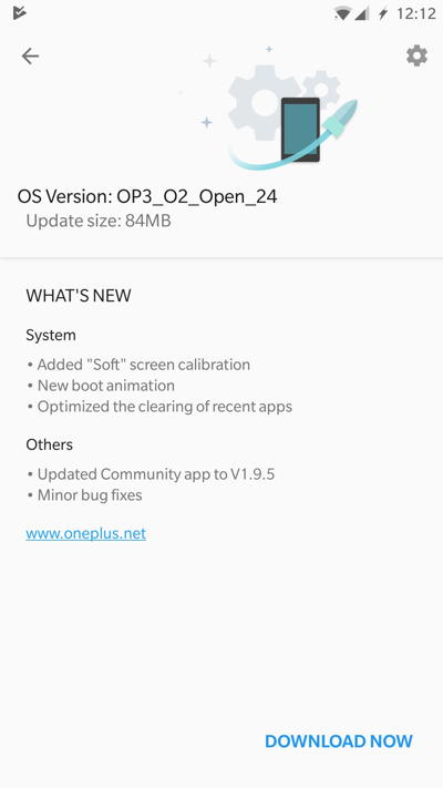 OnePlus 3 OxygenOS Open Beta 24 Screenshot