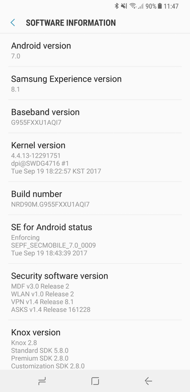 Samsung releases BlueBorne vulnerability patch for Galaxy S8=S8+